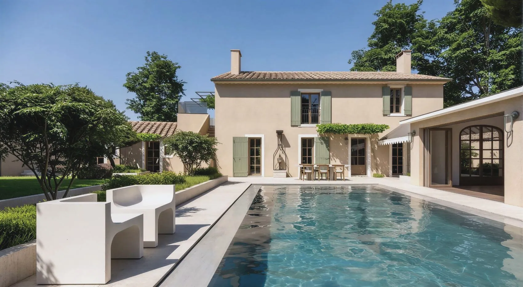 EYGA, renovatie provençaalse villa, Eygalières, FR
