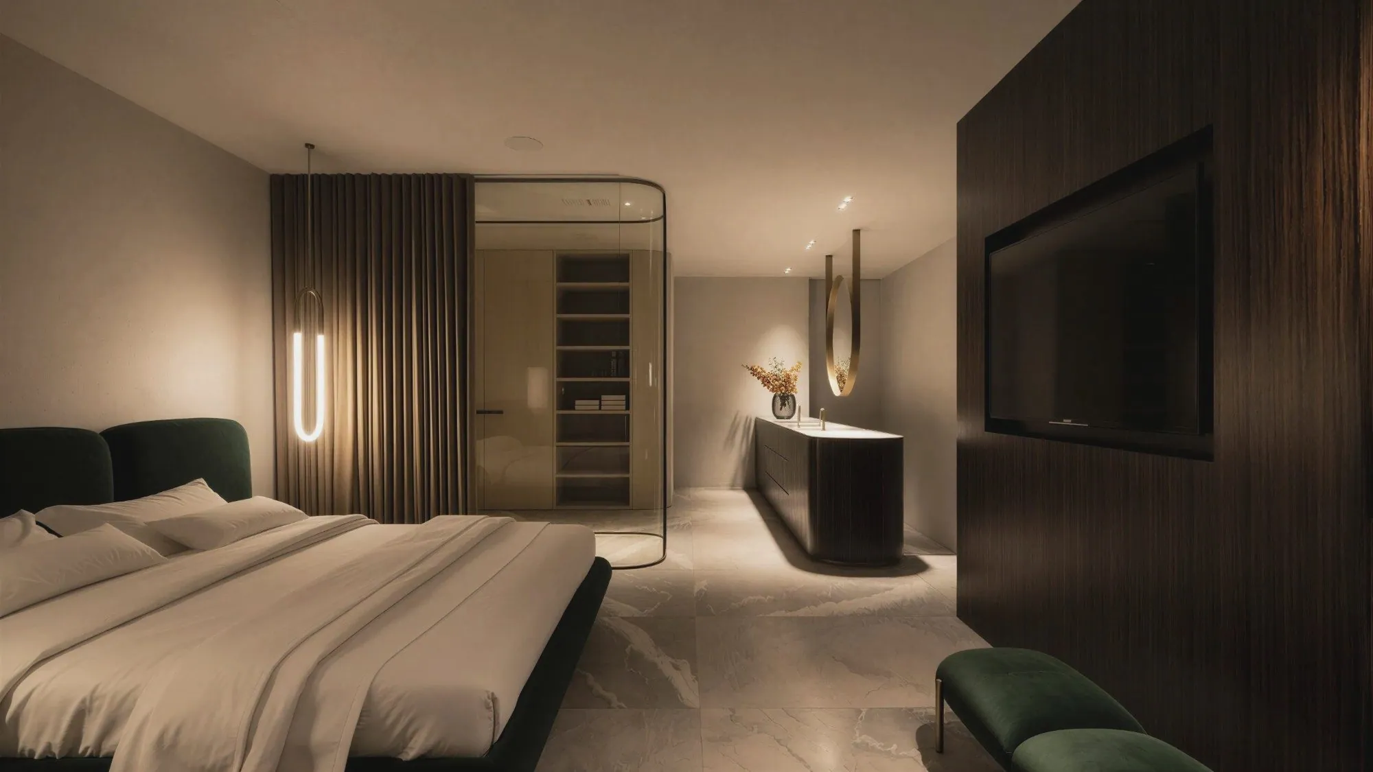 360W, interieurvoorstel appartement, Mumbai, IN