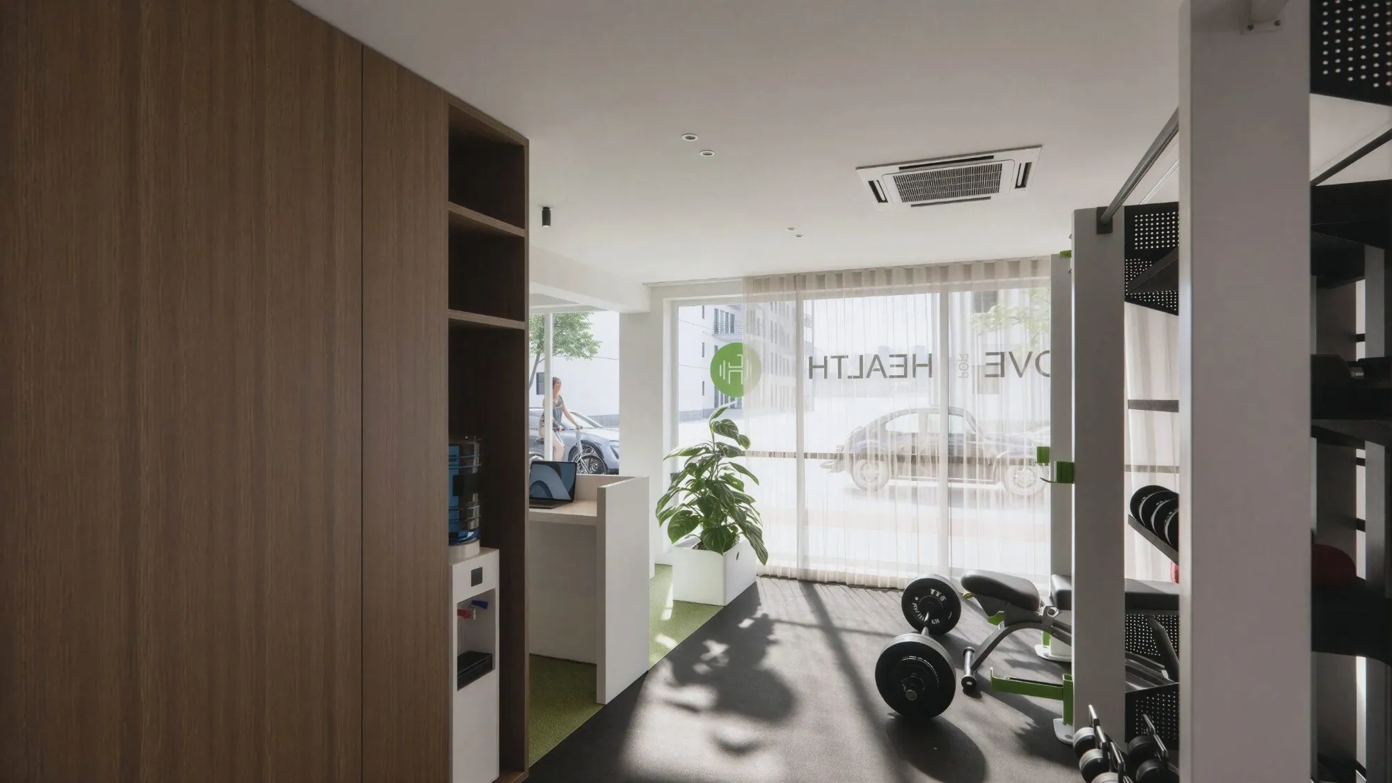 MOVE, renovatie en inrichting fitness- en kinépraktijk, Wilrijk