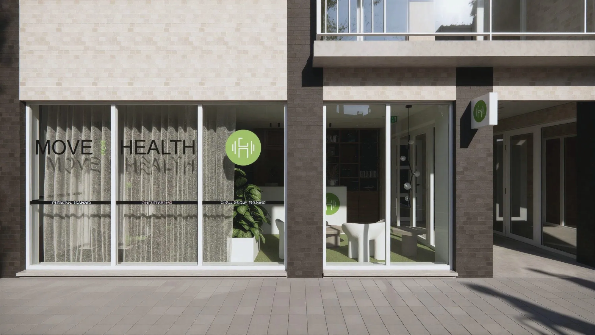 MOVE, renovatie en inrichting fitness- en kinépraktijk, Wilrijk