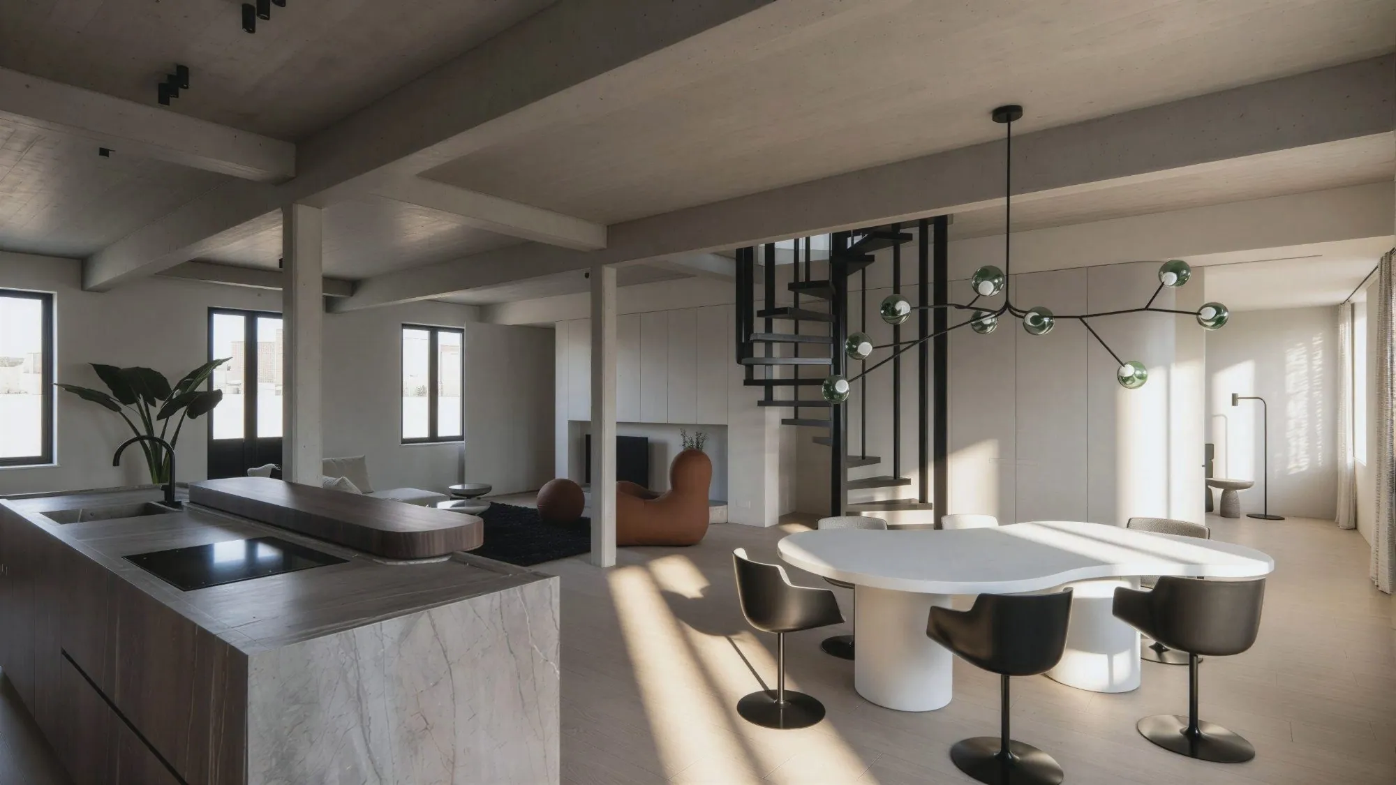 SERG, interieur duplex penthouse, Antwerpen