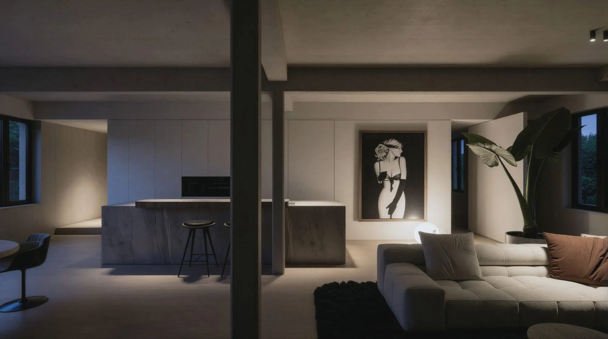 SERG, interieur duplex penthouse, Antwerpen