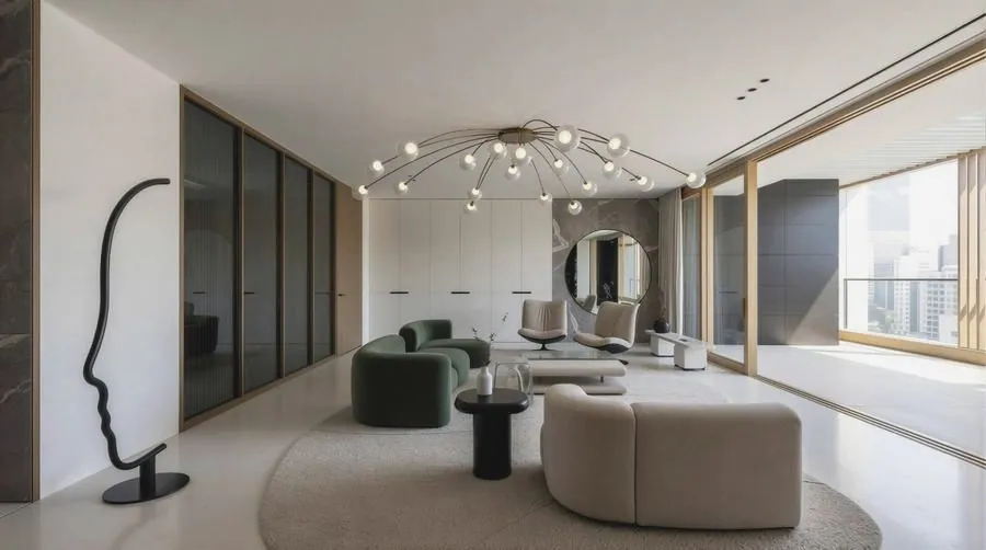 360W, interieurvoorstel appartement, Mumbai, IN