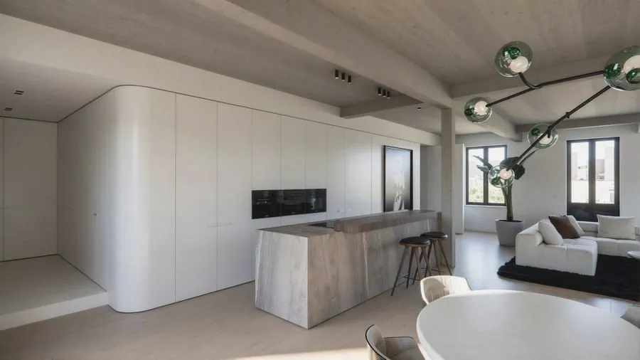 SERG, interieur duplex penthouse, Antwerpen